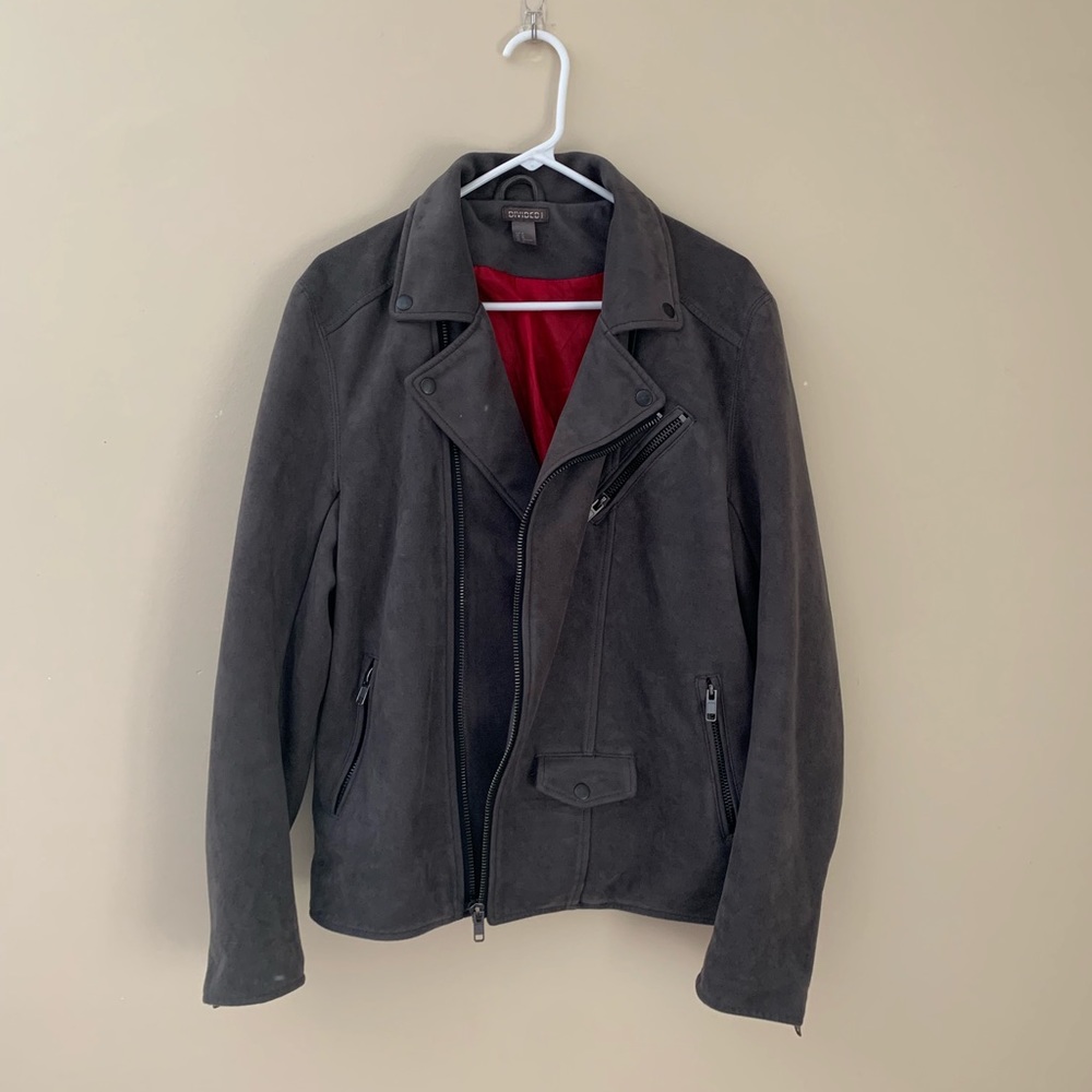 Men’s Suede Moto Jacket